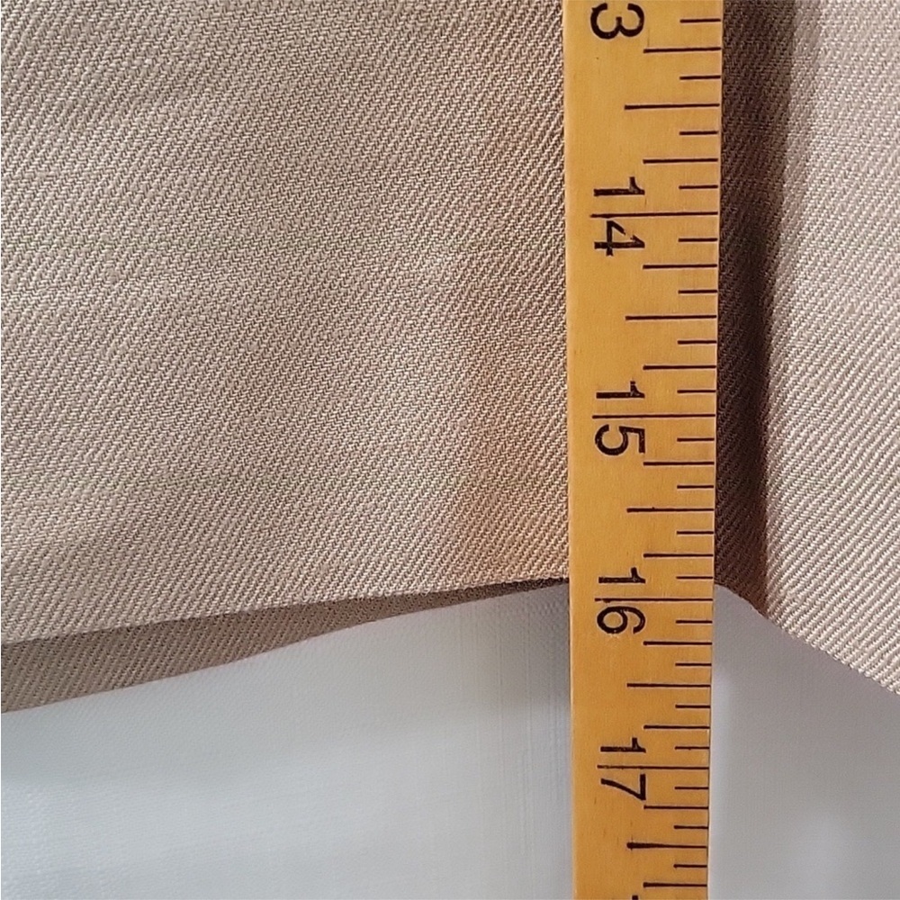 J.CREW Classic Tan Women's Linen Mini Skirt Size 10 - Picture 7 of 8